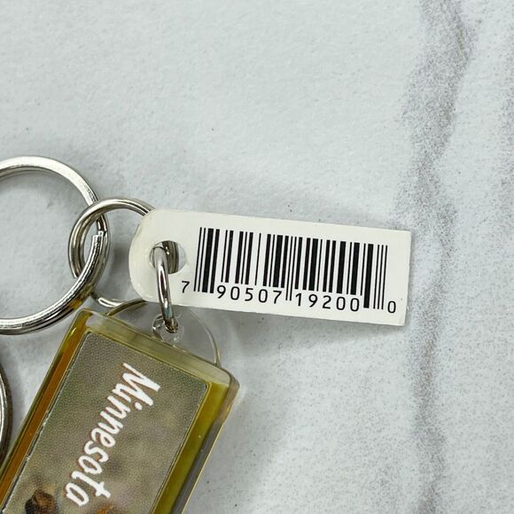Solar Powered Flashing Minnesota Moose Daddy's Girl Keychain Keyring - Picture 4 of 6